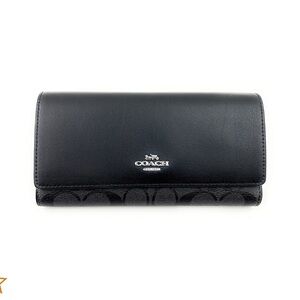 COACH TRIFOLD WALLET IN SIGNATURE CANVAS